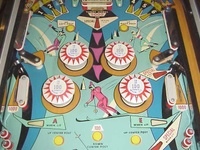 Image # 30818: Set Up Middle Playfield - 2 Flippers 
(Two-flipper version. Serial number 58593.)