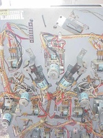 Image # 30829: Set Up Under Lower Playfield - 2 Flippers 
(Two-flipper version. Serial number 58593.)