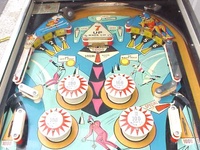 Image # 30825: Set Up Upper Playfield - 2 Flippers 
(Two-flipper version. Serial number 58593.)