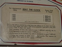 Image # 39059: Beat the Clock Instructions and Score Card