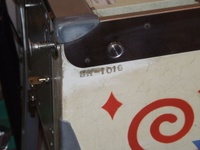 Image # 49301: Sheba Lower Cabinet Serial Number 
(Serial number SH-1016.)