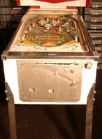 Image # 9237: Sheba Cabinet - Front 
(The blank bumper caps shown here are different than on the flyer and likely not original to this game. )