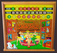 Image # 78011: Shoo Shoo Backglass 
(Serial number 42099.)
