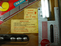 Image # 78023: Shoo Shoo Instruction Card 
(Playfield serial number 41544.)
