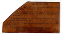 Image # 38313: Shoot the Moon Instruction Card 
(From game with serial number 51211.)