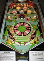 Image # 41233: Beat Time Illuminated Playfield - Blue Version #90909 
(Serial number 90909.)