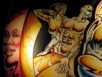 Image # 36191: Silverball Mania Illuminated Backglass - Detail