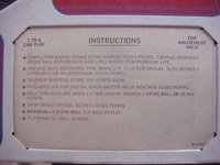 Image # 32882: The Six Million Dollar Man Instruction Card