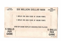 Image # 36355: The Six Million Dollar Man Score Card