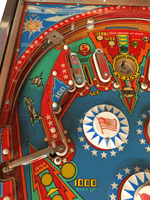 Image # 75815: The Six Million Dollar Man Playfield - Detail 
(Serial number ESM1153.)