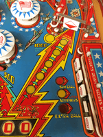 Image # 75818: The Six Million Dollar Man Playfield - Detail 
(Serial number ESM1153.)