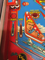 Image # 75819: The Six Million Dollar Man Playfield - Detail 
(Serial number ESM1153.)