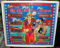 Image # 30612: The Six Million Dollar Man Backglass
