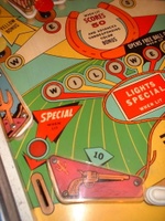 Image # 33826: Six Shooter Lower Left Playfield 
(No serial number was found on this game.)