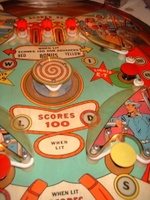 Image # 33825: Six Shooter Upper Middle Playfield 
(No serial number was found on this game.)