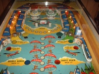 Image # 32043: Sky Kings Playfield 
(Serial number 3100.)