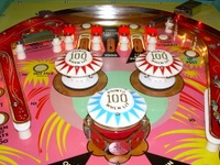 Image # 35099: Skyrocket Upper Middle Playfield 
(Serial number 1640.)