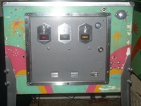 Image # 35686: Skyrocket Cabinet - Front 
(Serial number 1640.)