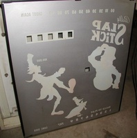 Image # 23869: Slap Stick Backglass - Reverse 
(Serial number is either 1043 or1048.)