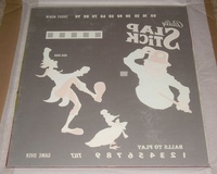Image # 36815: Slap Stick Backglass - Reverse 
(This glass is original stock.)