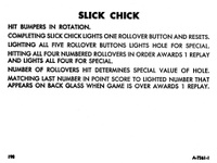 Image # 8315: Slick Chick Instruction Card