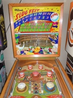 Image # 56365: Slugfest Backglass 
(Serial number 53962.)