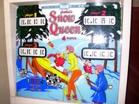 Image # 26675: Snow Queen Sample Game - Backglass 
(Sample game serial number 01083 S.)