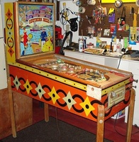 Image # 40602: Southern Belle Sample Game - Full View 
(The flat light shield plastics on this game are extremely heat-damaged. Serial number 7716.)