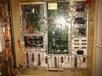 Image # 51182: Space Gambler Inside Backbox 
(Notice the older style connectors used on this solid state game.)