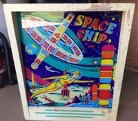 Image # 67028: Space Ship Backbox - Front - Alternative Cabinet Art 
(Serial number unknown.)