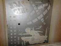 Image # 53150: Space Ship Backglass - Reverse 
(Serial number 57804.)