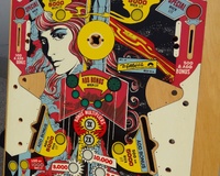 Image # 53734: Space Walk Middle Blank Playfield 
(This playfield was identified to us as New Old Stock.)