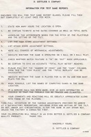 Image # 38082: Spin Wheel Sample Game - Reporting Instructions For Operators 
(This letter advised operators what data to collect for sample games on location.)