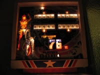 Image # 34214: Spirit of 76 Illuminated Backglass 
(Serial number 3034.)