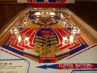 Image # 74914: Spirit of 76 Sample Game - Illuminated Playfield 
(Serial number 01267 S.)