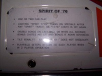 Image # 24208: Spirit of 76 Instruction Card