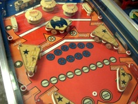 Image # 55709: Spirit of 76 Middle Playfield - Star Rollovers 
(Serial number 00109.)