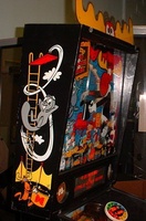 Image # 19684: Adventures of Rocky and Bullwinkle and Friends Black Cabinet Backbox - Left