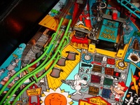 Image # 19690: Adventures of Rocky and Bullwinkle and Friends Black Cabinet Playfield - Detail