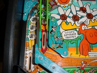 Image # 19693: Adventures of Rocky and Bullwinkle and Friends Black Cabinet Playfield - Detail