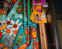 Image # 19694: Adventures of Rocky and Bullwinkle and Friends Black Cabinet Playfield - Detail