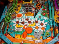 Image # 19696: Adventures of Rocky and Bullwinkle and Friends Black Cabinet Lower Playfield
