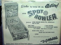 Image # 27160: Spot Bowler Billboard Ad 
(The Billboard, Nov-11-1950, page 97)