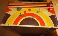 Image # 58268: Spot Bowler Test Game - Cabinet Front 
(No serial number is stamped below the coin door.)