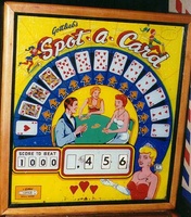 Image # 2205: Spot-A-Card Backglass