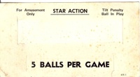 Image # 50621: Star Action 5-Ball Card