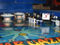 Image # 32350: Star Gazer Playfield - Ball View 
(Serial number 732.)
