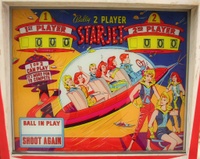 Image # 40810: Star-Jet Backglass 
(Serial number 1115.)