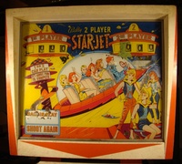 Image # 51280: Star-Jet Early Production Backglass 
(Serial number JS1007.)