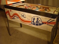 Image # 51284: Star-Jet Early Production Cabinet - Left 
(The five bumper caps are not original to this game. Serial number JS1007.)